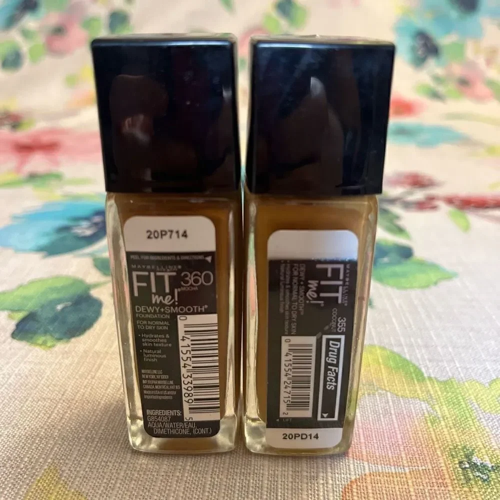 Lot of 3 360 Mocha Maybelline Fit Me Dewy + Smooth Foundation